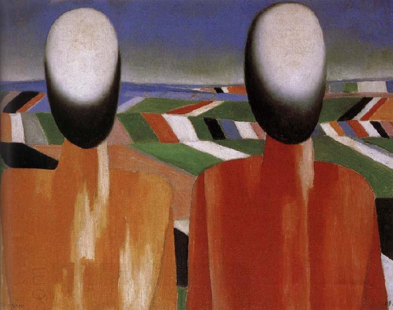 Kasimir Malevich Two Peasants oil painting picture